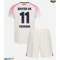 Otroški Nogometni dresi Bayer Leverkusen Martin Terrier #11 Gostujoči 2025-26 Kratek Rokav (+ Kratke hlače)